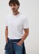 White slim-fit T-shirt in pure mercerised cotton_0