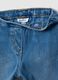 Blue denim jeggings in cotton blend flare fit for girls_2