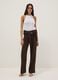 White pure cotton tank top regular fit with mesh texture_1