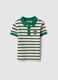 Children's multicolour striped cotton blend polo regular fit_0