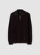 Brown cotton-blend half-zip jumper, regular fit_0
