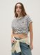 Multicolour striped pure cotton t-shirt regular fit_0