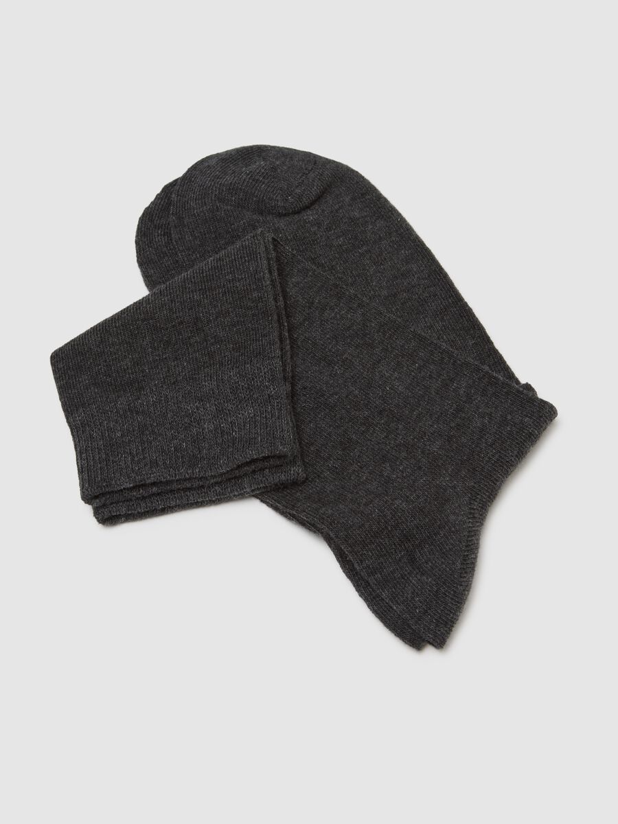 Multipack of grey midi cotton blend socks_2