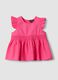 Pink pure cotton top with ruffles_3