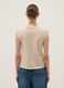 Beige short sleeve pure cotton T-shirt regular fit_3