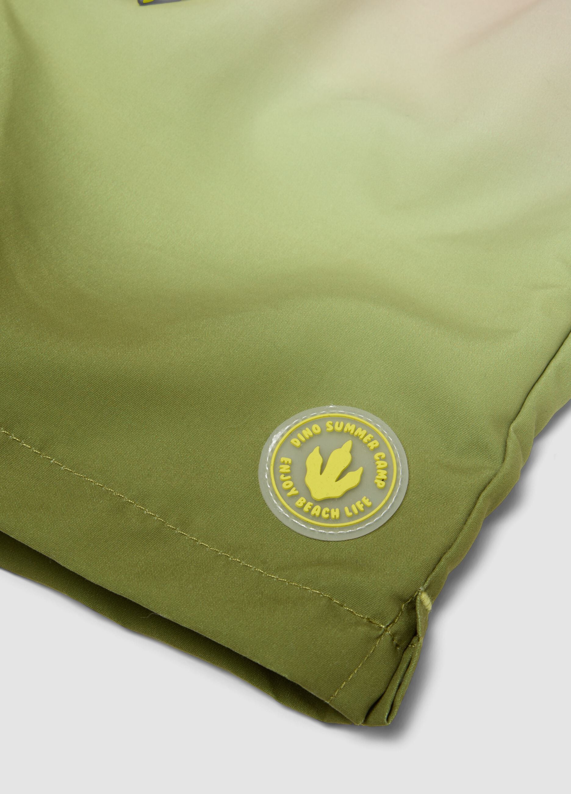 Green boys&rsquo; swim shorts with d&eacute;grad&eacute; fade