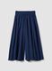 Multicoloured striped skirt in a viscose-linen blend_4