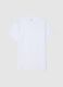 White pure cotton regular fit t-shirt_4