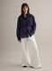 Blue long sleeve Lyocell shirt regular fit with classic collar_1