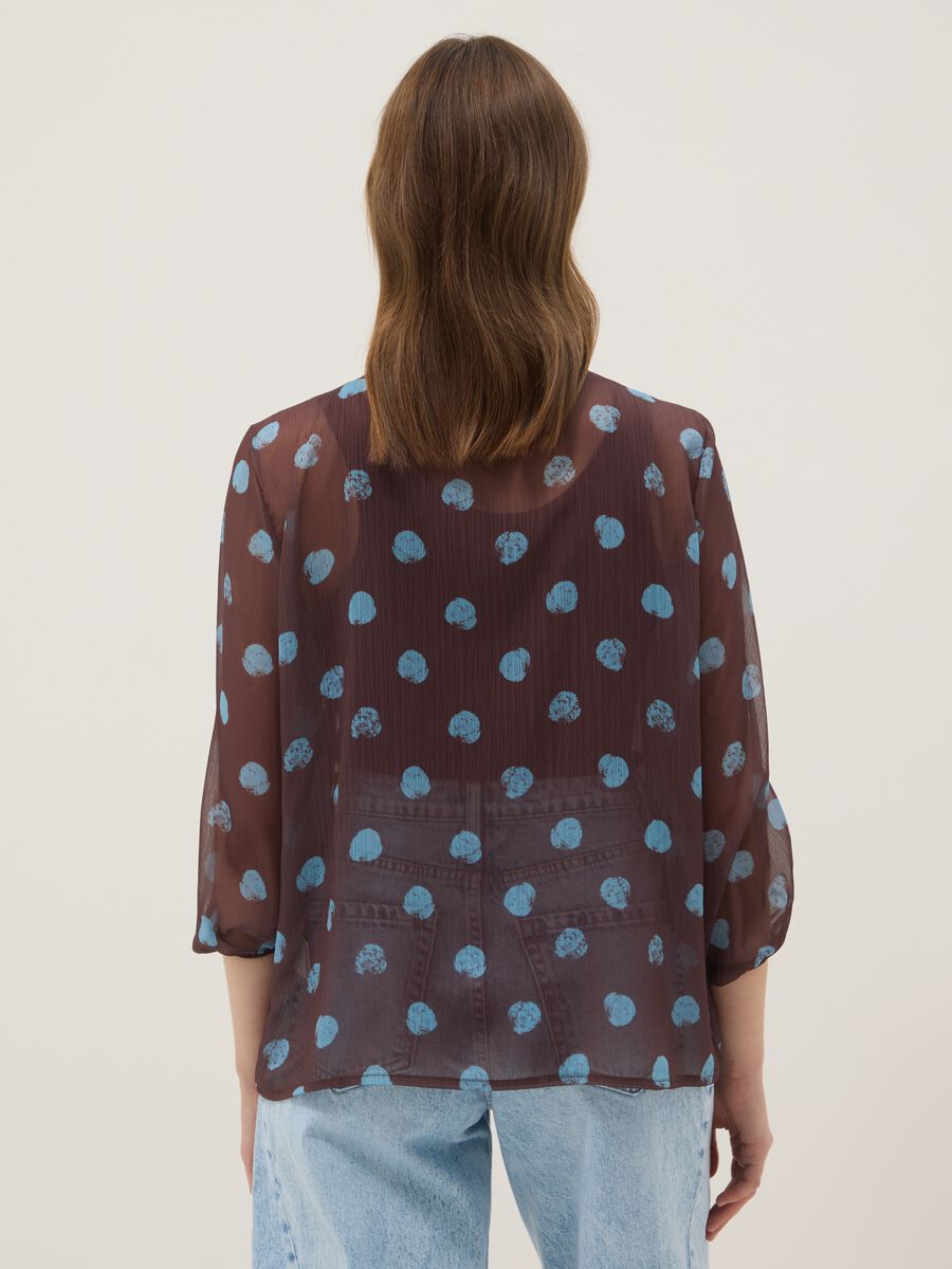 Multicolour long sleeve polka dot blouse regular fit_2