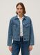 Blue regular fit pure cotton denim jacket_1