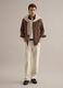 Brown shirt in pure cotton regular fit_1