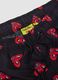 Black beach boxers with Keith Haring heart prints_5