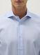 Sky blue pure cotton shirt with slim fit microcheck pattern_1