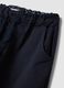 Blue stretch cotton trousers with drawstring_5