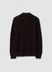 Brown cotton-blend half-zip jumper, regular fit_2