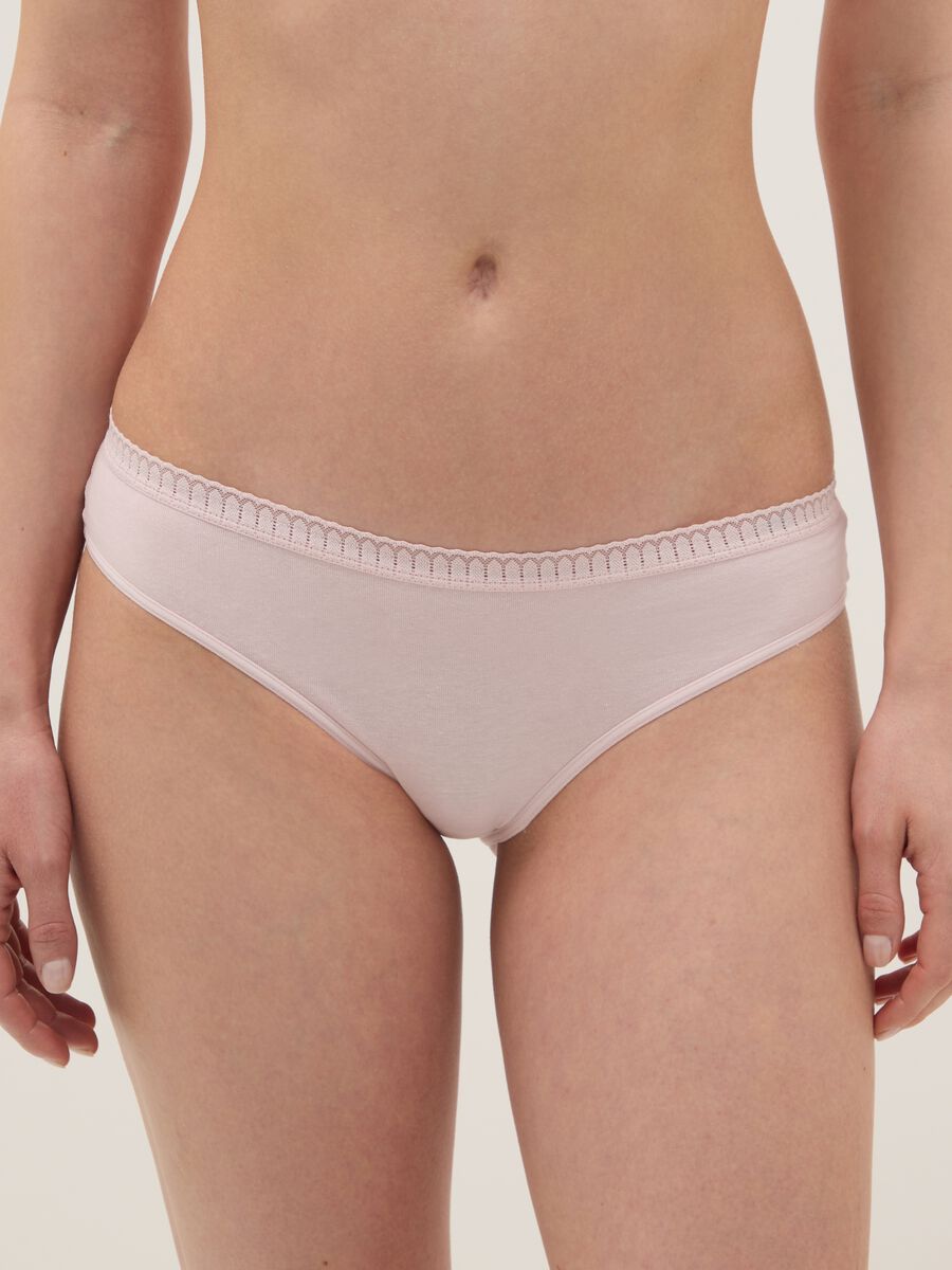 Pack of multicolour cotton blend briefs with regular fit_1