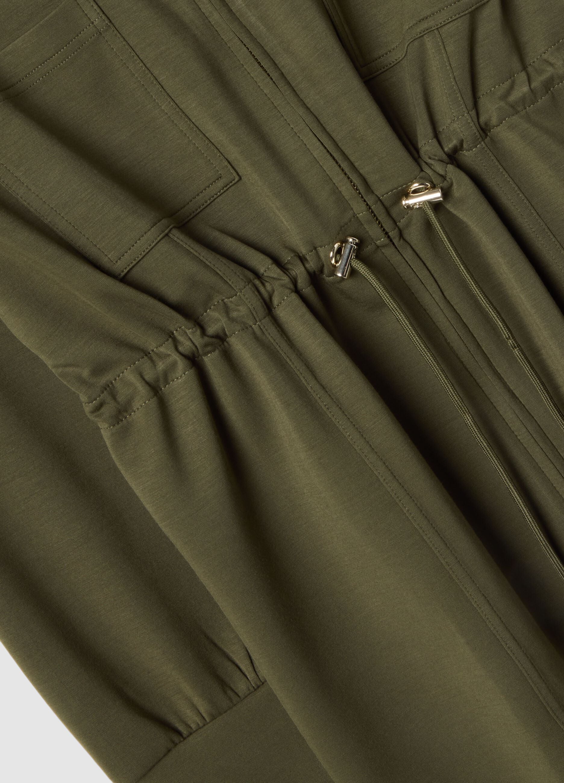 Green relaxed fit maternity sweatshirt in stretch modal blend
