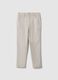 Boys' regular fit beige stretch cotton chinos_3