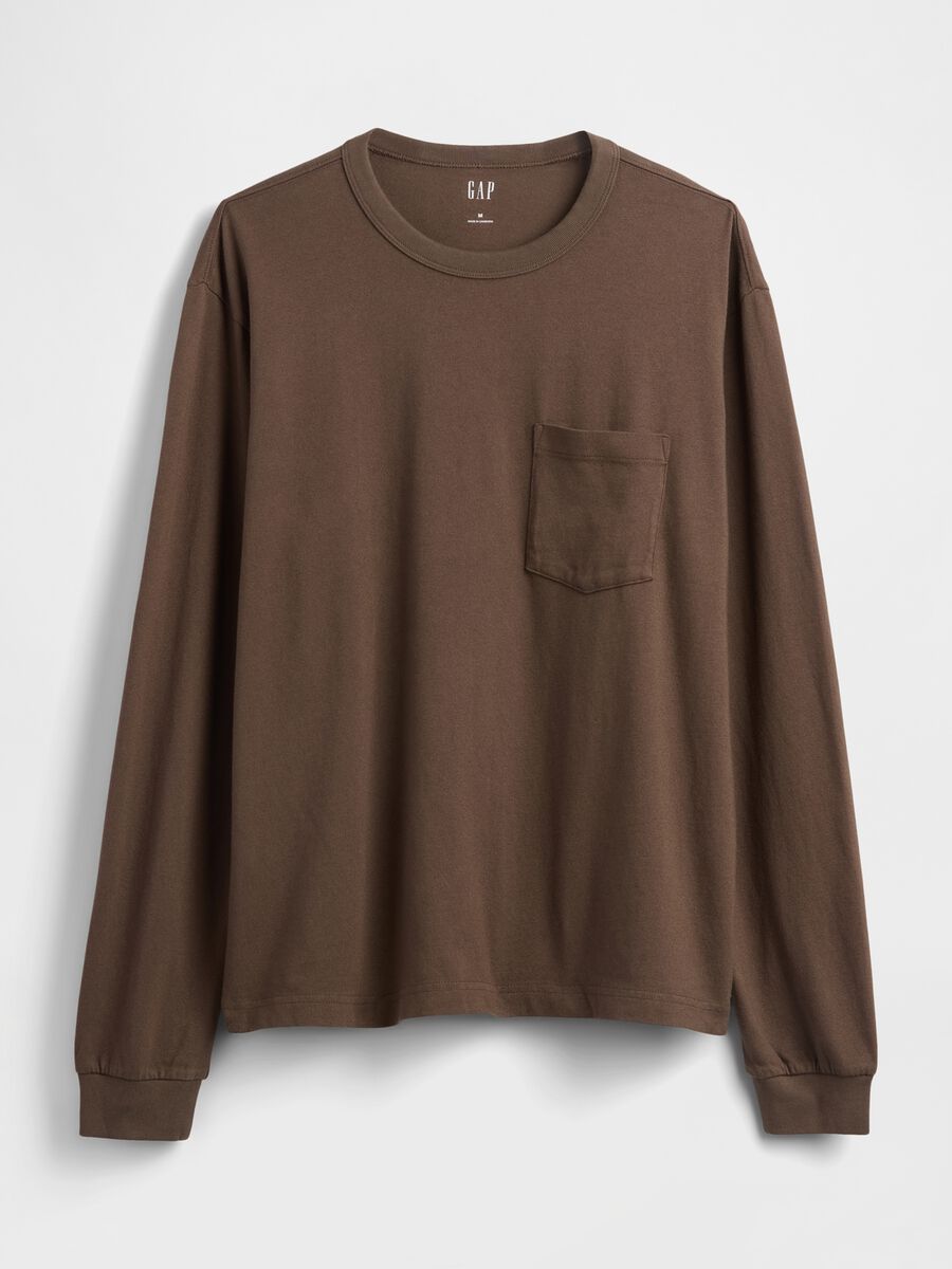 Brown Cotton Long Sleeve Shirt_3