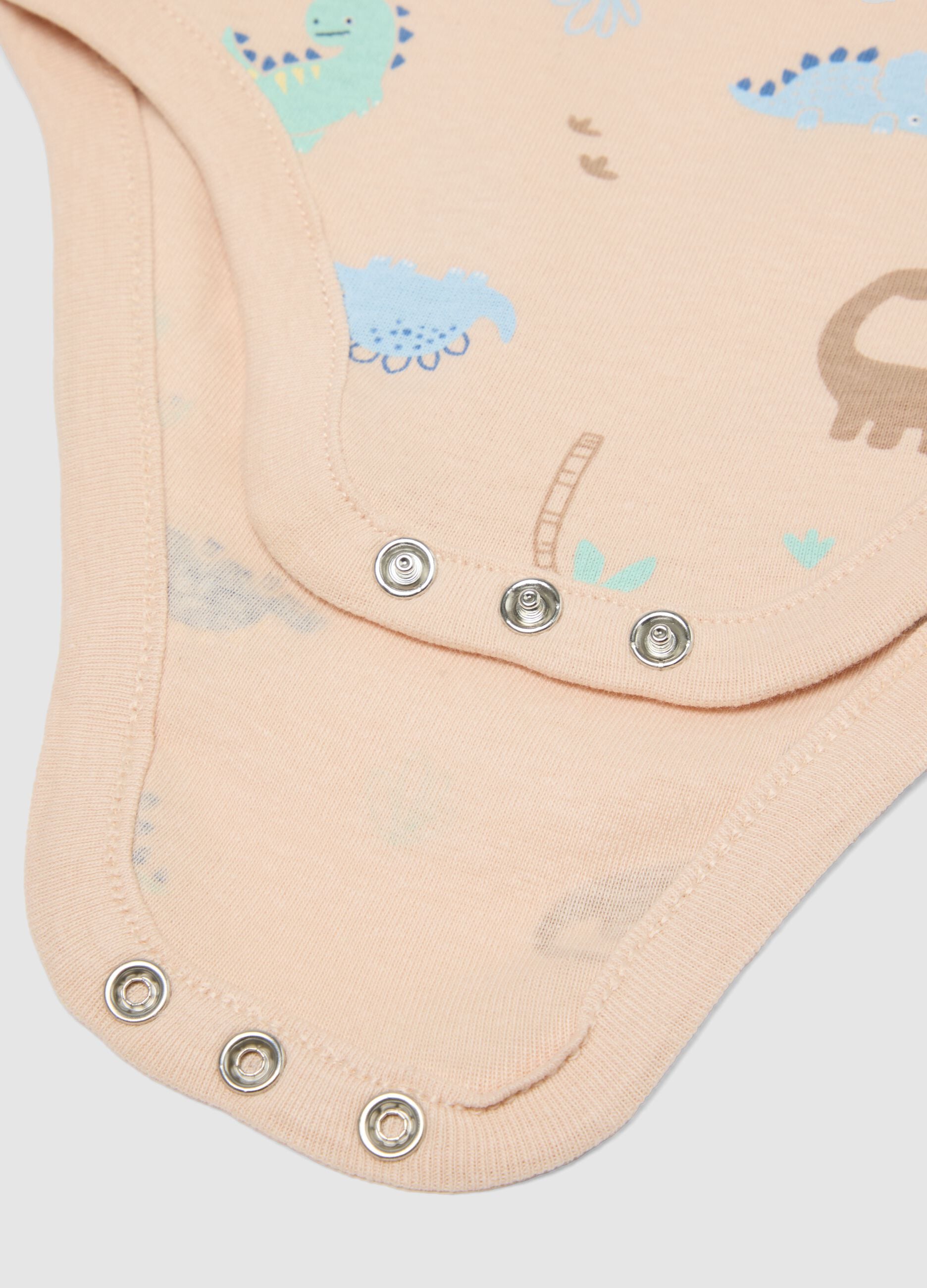 Multi-coloured pure cotton baby bodysuit regular fit