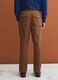 Pantaloni chino marroni in cotone elasticizzato straight fit_2