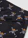 Black Swim Shorts with One Piece Prints_5