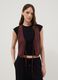 Brown viscose and linen-blend waistcoat, regular fit_2