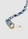 Multicolour Denim Bandana Necklace with Charms_2