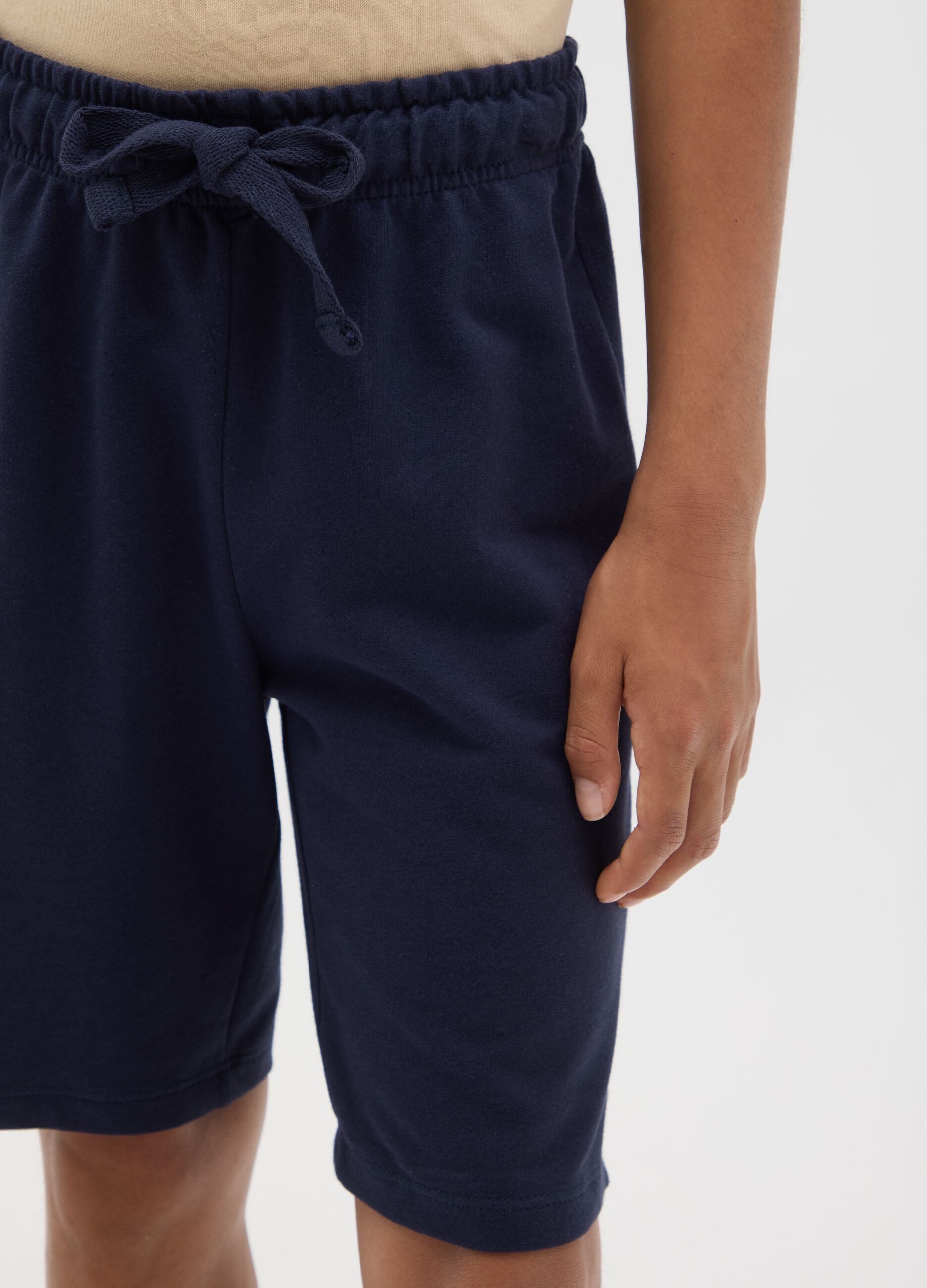 Boys&rsquo; blue shorts in 100% cotton with regular fit