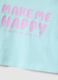 Girl's blue boxy fit pure cotton T-shirt with print_3
