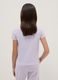 Girls' purple cotton blend T-shirt regular fit_1