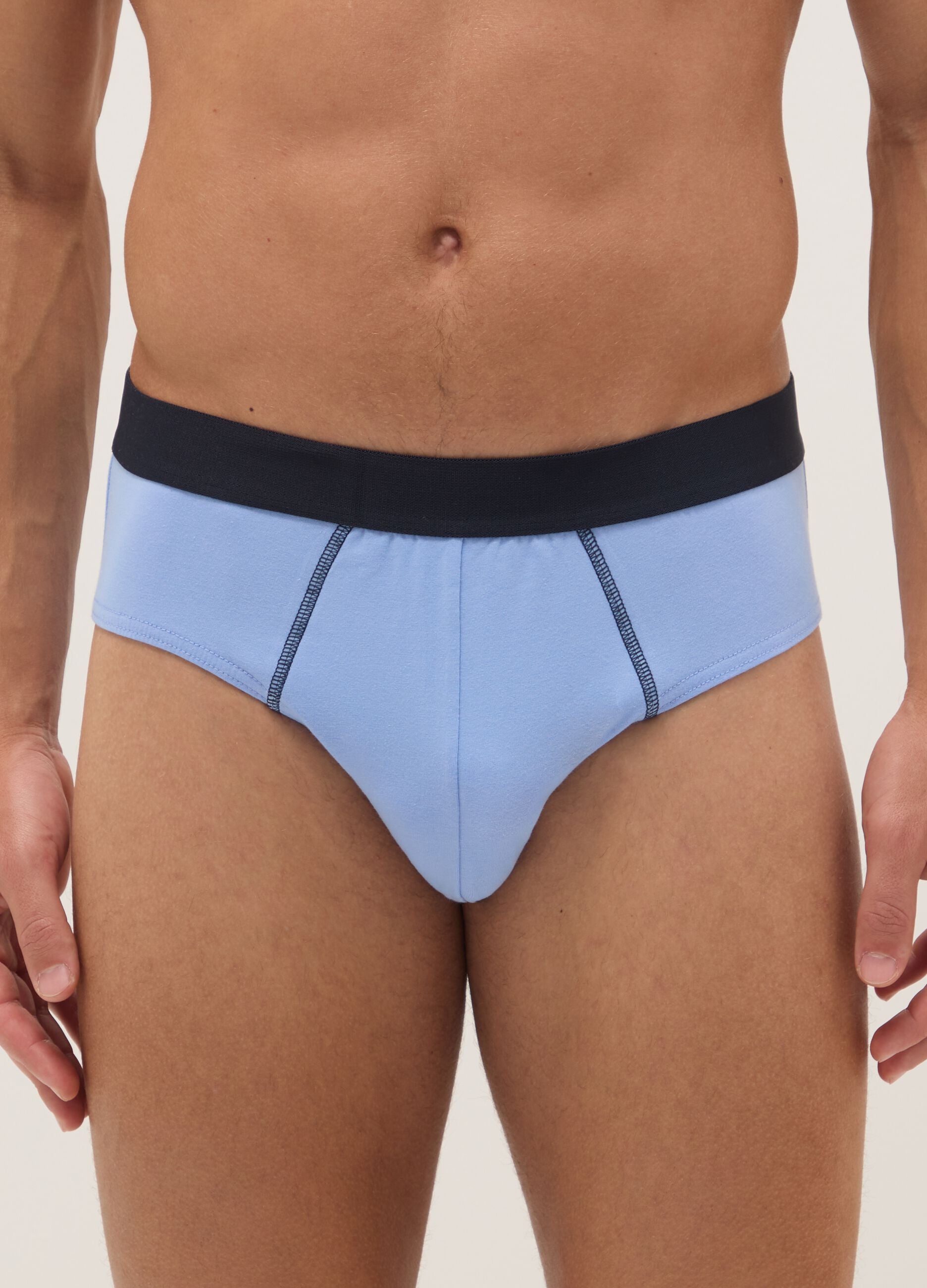 Pack of multicolour regular fit stretch cotton briefs