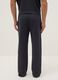 Blue viscose blend pyjama trousers in regular fit_2