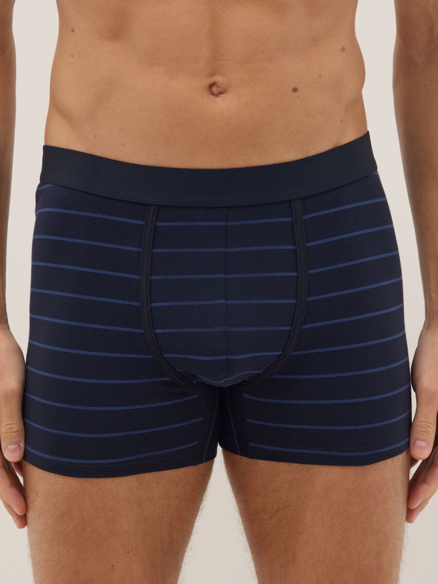 3-pack regular-fit blue organic stretch cotton mid-length boxers_1