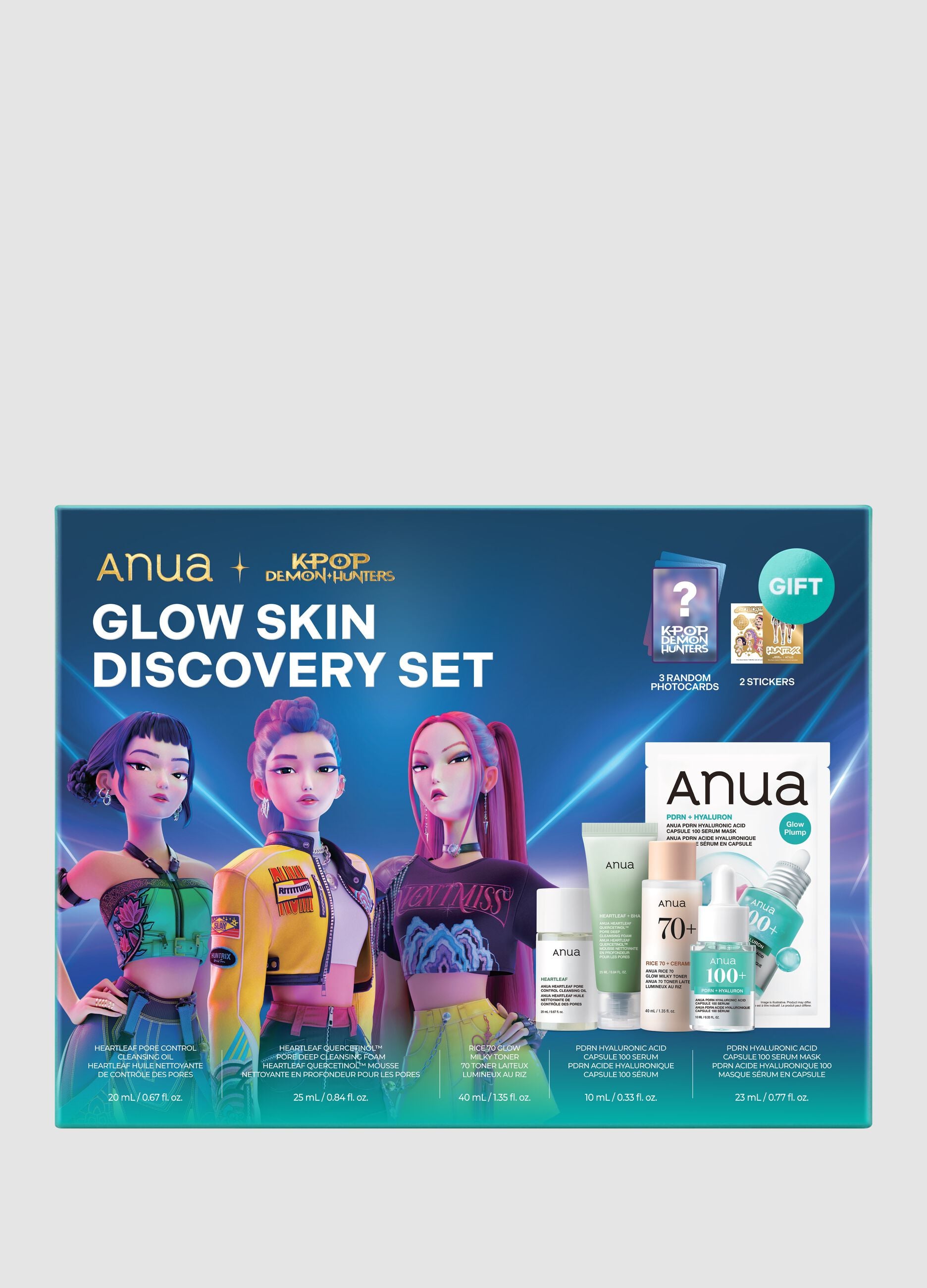 Glow Skin Discovery Set - Anua KPop Demon Hunters