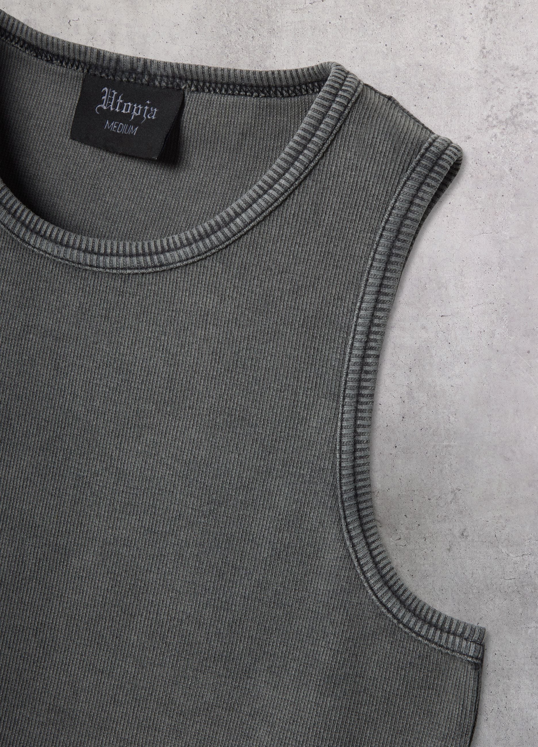 2-pack of grey stretch cotton tank tops