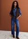 Brown wool-blend gilet with deep V-neck, regular fit_1