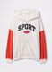 White and red full-zip sweatshirt with hood and logo embroidery_4