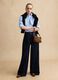 Oversized Multicolour Striped Stretch Cotton Shirt_1