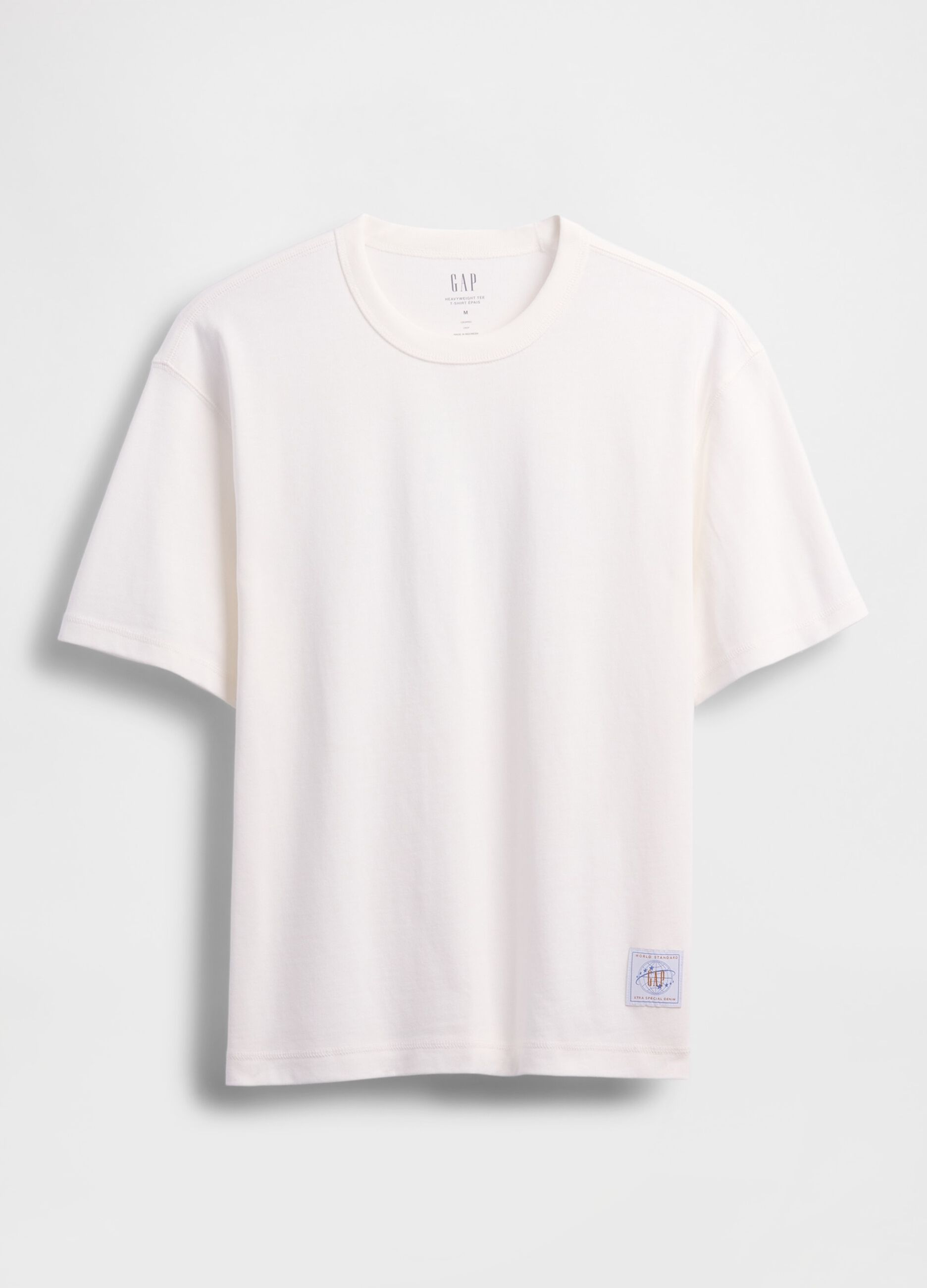 White short-sleeve cotton t-shirt