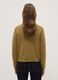Green V-neck cardigan in pure cotton with regular fit_2
