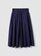 Blue maxi skirt in pure cotton_4