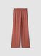 Red and white striped viscose and linen-blend straight-fit trousers_4