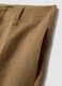 Brown linen-viscose blend wide-leg trousers with structured waistband_5