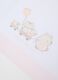 Pink and white cot bed sheet in pure cotton with embroidery_2