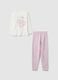 Girls' multicolour pure cotton pyjamas, regular fit_0