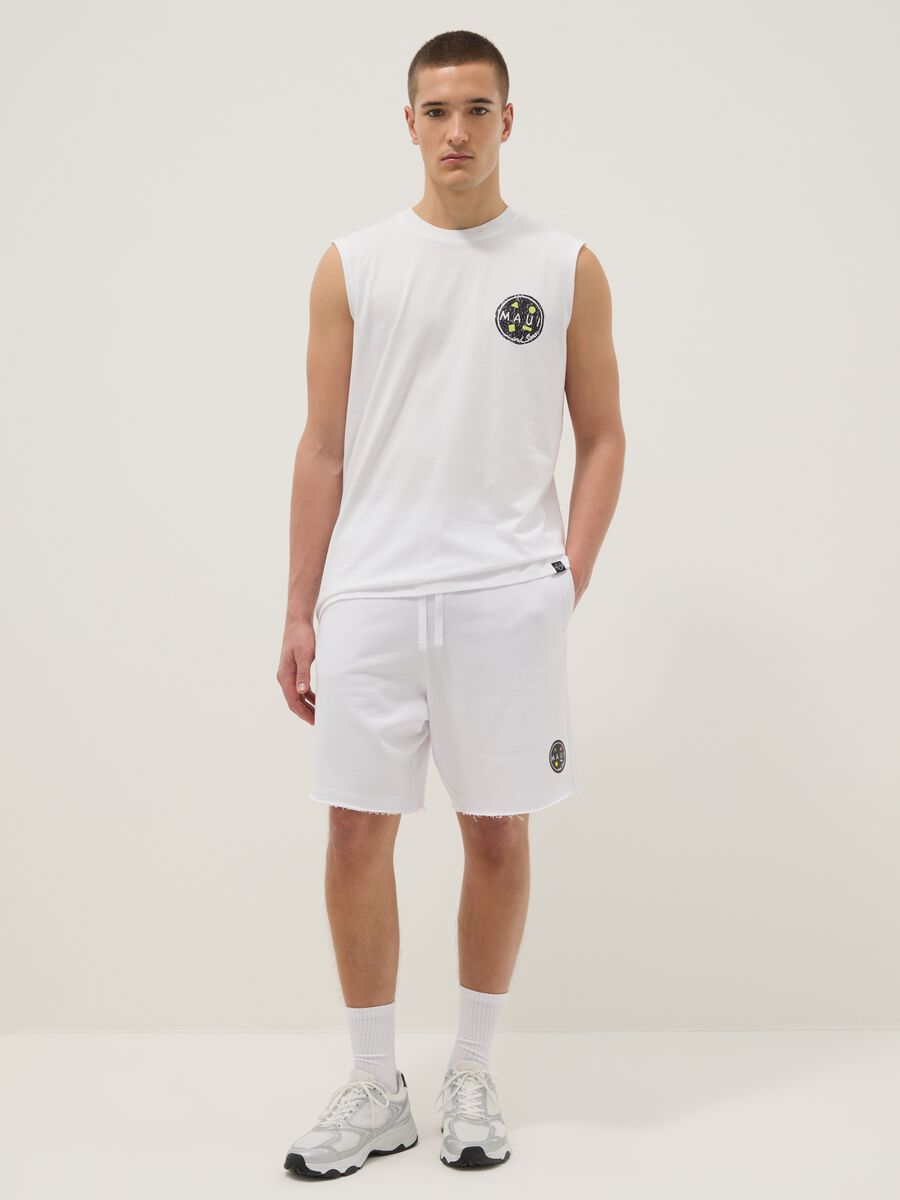 White pure cotton tank top_1
