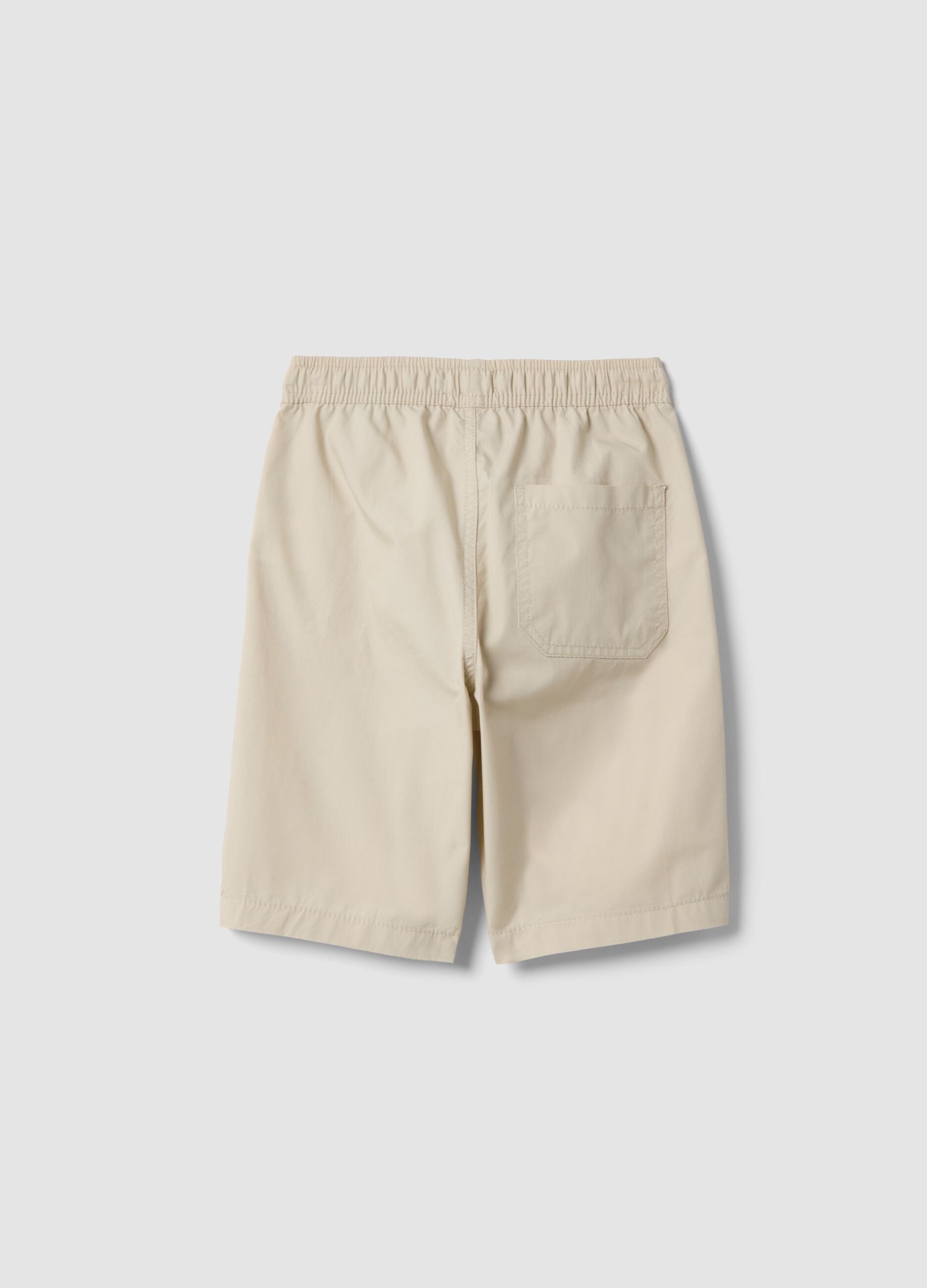 Children's pure cotton beige shorts regular fit