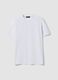 White regular-fit stretch piqu&eacute; cotton-blend T-shirt, Easy Dry_4